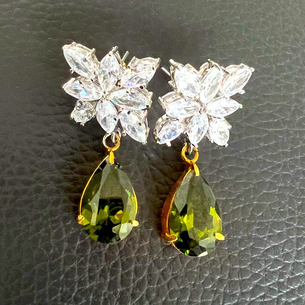 Indian/ Pakistani Bollywood beautiful stunning designer stone earrings